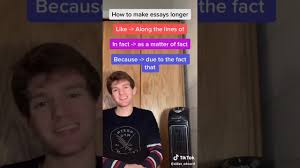 As you can see, there are many ways to make an essay longer. Tiktok Explains How To Make Your Essay Longer But Should You Actually Do It