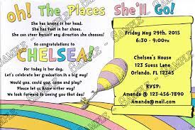 Well you're in luck, because here they come. Novel Concept Designs Doctor Seuss Oh The Places You Ll Go Graduation Invitation