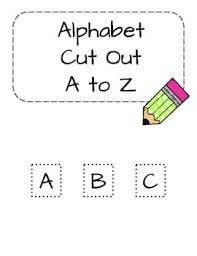 Easy alphabet printables dltk's educational activities simple alphabet templates. Alphabet Cutout Worksheets Teaching Resources Tpt