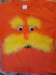 Diy Lorax Costume Shirt For Dr Seuss Day Dr Seuss Diy Costumes Dr Seuss Day Dr Seuss Crafts