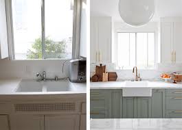 Use a white countertop to make a smaller space appear larger, or use it in a bolder palette to balance dark shades or layered textures for a modern look that makes a statement. Sarah Sherman Samuel Kitchen Before After