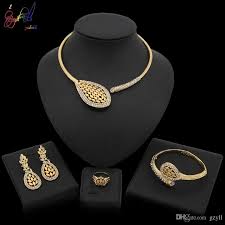 dubai gold jewelry sets for women