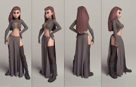 Character Modeling Female Character Design Character Modeling 3d Model Character