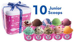 At a parlour near you or on swiggy. Baskin Robbins