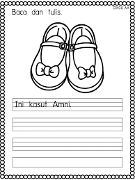 Use this item for your own classroom and students. Lembaran Kerja Prasekolah Bahasa Melayu Menulis Ayat Mudah Kitpramenulis