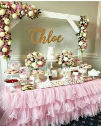 The Chic Technique Bridal Shower Sweets Table Decor Idea Parti Fikirleri Dugun Fikirleri