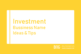 Investment Business Name Generator Name Generator Business Name Generator Tutoring Business