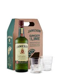 jameson irish whiskey with gles gift