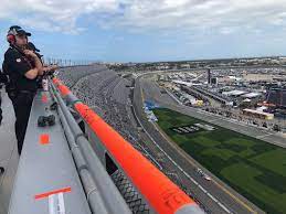 Garage area during practice for the nascar sprint cup series bass pro shops nra night race at bristol motor speedway on from drivers and spotters, to commentators and crew chiefs, to team owners and track presidents. Daytona 500 Why Nascar S Spotters Stand Is The Most Important Place