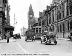 Barrack St Looking North From St George S Tce Perth 1933 Perth Western Australia Western Australia Australian Continent