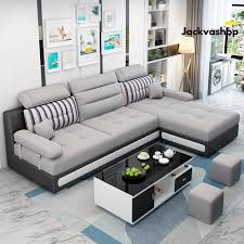 Sofa modern minimalis yang empuk dan nyaman untuk ruang tamu mewah dengan warna finishing melamin terbuat dari material bahan kayu jati kualitas terbaik. Kursi Sofa Minimalis Modern L Sudut Kursi Tamu Minimalis Sofa L Ruang Tamu Shopee Indonesia