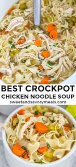 Crockpot Chicken Noodle Soup Video Recipe Crockpot Soup Recipes Crockpot Recipes Slow Cooker Chicken Noodle Soup Crock Pot