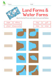 … montessori style continent cards from mama's learning corner: Montessori Geography Lesson Worksheet Landforms And Bodies Of Water