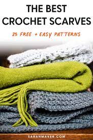 Crocheted hats make great gifts for friends and family. 25 Free Easy Crochet Scarf Patterns For Beginners Sarah Maker
