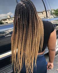 Black And Brown Ombre Box Braids Antarnesha Blue On Instagram Ombre Box Braids Braid Hair Used Luxidarahair Color Salte Ombre Box Braids Box Braids Hairstyles Box Braids Styling