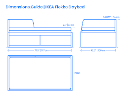 Patio daybeds provide a delightful way to share conversation with friends on the porch or take a nap while enjoying the fresh air. Ikea Flekke Daybed Dimensions Drawings Dimensions Com