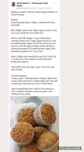 Banana Crumble Muffins Banana Crumble Muffins Dog Food Recipes Thermomix Recipes