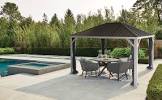 Skyline Aluminum & Galvanized Steel Frame, Hard Top Gazebo, 10-ft x 12-ft Canvas