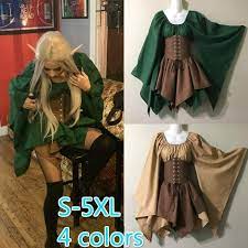 Slim fit bodice of the dress emphasizes breast and waist while wide skirt with 4 additional gussets drapes with soft pleats. Buy Women Short Dress Waist Corset Retro Medieval Renaissance Cosplay Costume Forest Elf Fairy Fantasy Hem Victorian Party At Affordable Prices Free Shipping Real Reviews With Photos Joom
