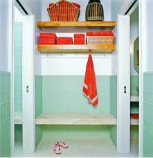 A section of our house juts out and the pool bathroom is located on the other side. Pool House Locker Cheap Bathroom Tiles Bathroom Tile Designs Pool House Decor