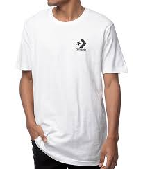 Converse Core Star Chevron White T Shirt