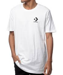 converse core star chevron white t shirt