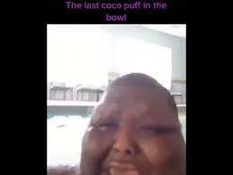 The last coco puff in the bowl