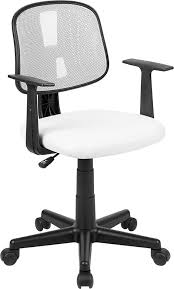 Pivot Back White Mesh Swivel Task Office Chair With Arms Bifma Certified Walmart Com In 2020 Office Chair White Mesh Chair