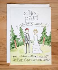 Illustrated Wedding Invitation Illustrated Wedding Invitations Casual Wedding Invitations Hand Drawn Invitation