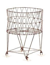 Collapsible French Wire Laundry Basket W Wheels Free Shipping In Usa Must Call 214 542 5159 752106062658