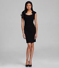Calvin Klein Sideruched Knit Dress Dillards Ruched Knit Dress Black Dress Black Cocktail Party Dress