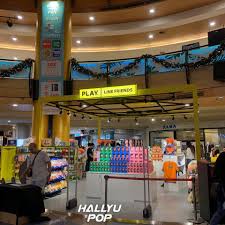The cafe is at the basement with an array of food items like cookies, macarons, ice cream, beverages as well as a. Hallyu Pop Play Line Friends Pop Up Store Launch Event Facebook