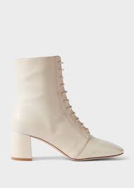 I can imagine this will be one of the most popular wedding dresses with boots for the summer. Imogen Leather Block Heel Lace Up Ankle Boots Hobbs