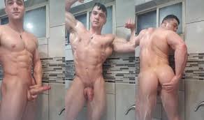 WATCH: Collin Simpson Shows Off Ripped Physique, Big Cock, And Bubble Butt  During Shower Jerk Off Video | STR8UPGAYPORN