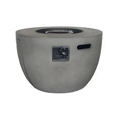 This fire pit is easy to make, inexpensive and only takes a few hours to make. Allen Roth Concrete Look Gas Fire Table 36 In W 50000 Btu Grey Concrete Look Portable Composite Propane Gas Fire Table In The Gas Fire Pits Department At Lowes Com