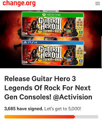 guitar hero 3 remaster petition guitarhero