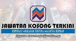Koperasi angkatan tentera malaysia berhad (atau koperasi tentera) adalah sebuah koperasi serbaguna yang ditubuhkan pada tahun 1960 bagi meningkatkan taraf sosio ekonomi dan kebajikan anggota angkatan tentera malaysia (atm). Jawatan Kosong Di Koperasi Angkatan Tentera Malaysia Berhad 21 January 2017 Kerja Kosong 2020 Jawatan Kosong Kerajaan 2020
