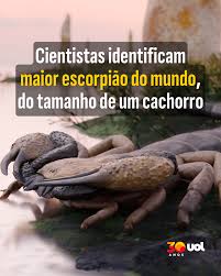 Cientistas identificam maior escorpião do mundo, do tamanho de um cachorro