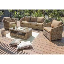 salon bas de jardin havana resine tressee naturel 5 personnes leroy merlin 1700 salon de jardin resine amenagement grange salon resine