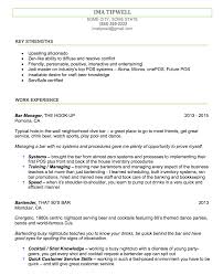 bartenders resume writing service: we