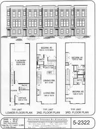 Building Designs By Stockton Plan 5 2322 Town House Floor Plan Narrow House Plans Row House Design