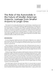 Chapter 4 The Role Of The Automobile In The Future Of
