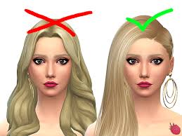 Mesh completely made by myself. Mod The Sims Hide All Female Hair From Cas