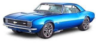 Blue Chevrolet Camaro Car