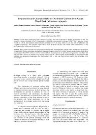 No impact factor infomation for this journal. Pdf Preparation And Characterization Of Activated Carbon From Gelam Wood Bark Melaleuca Cajuputi Ym Yáº¿n Mai Academia Edu