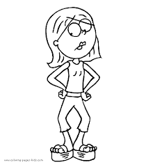 Hilary duff as elizabeth lizzie mcguire, a shy and clumsy girl, who tries to find her place in the world and become popular. Lizzie Mcguire Coloring