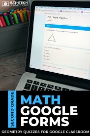 2nd Grade Math Google Forms Geometry 9 Quizzes 2nd Grade Math Google Forms Math