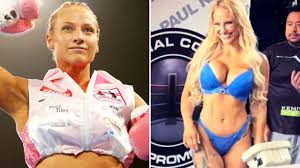 The 'blonde bomber' weighed in for her next bout against bec connolly and she took to the scales on friday in a skimpy outfit, donning some. Boxing News Ebanie Bridges Slammed Over Degrading Antics