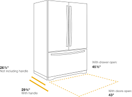 Refrigerator Sizes The Guide To Measuring For Fit Whirlpool