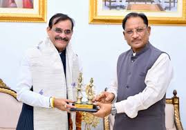 मुख्यमंत्री से सांसद विष्णु दत्त शर्मा ने की सौजन्य मुलाकात - Prime TV India